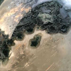 Druzy Moss Agate Sphere